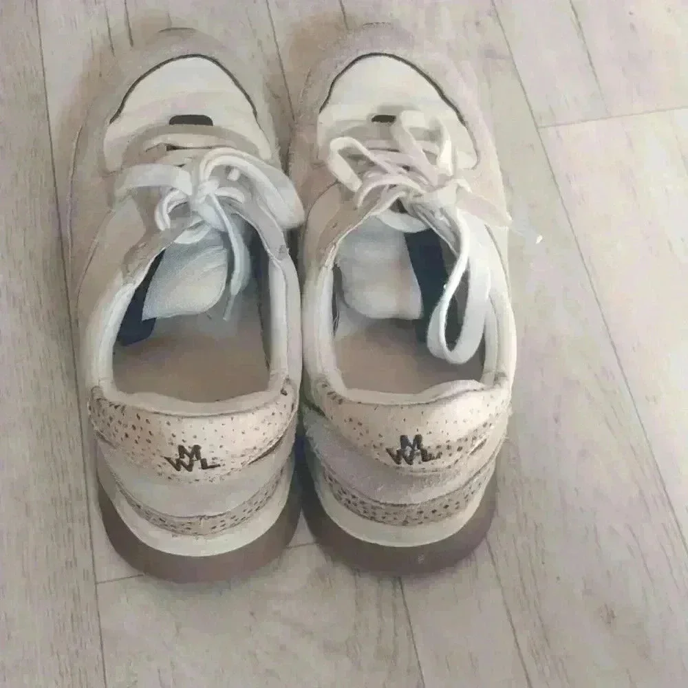 Madewell Kickoff Trainer Sneakers Neutral Coorblock Leather W/Size 7.5 M/Size 6
